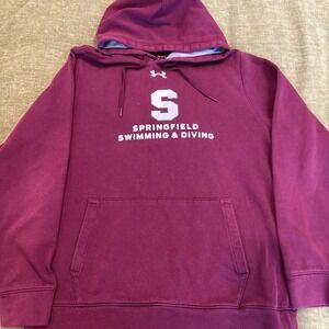 Under Armor Springfield College Pride NCAA Swimming‎ & Diving Hoodie Sz MED